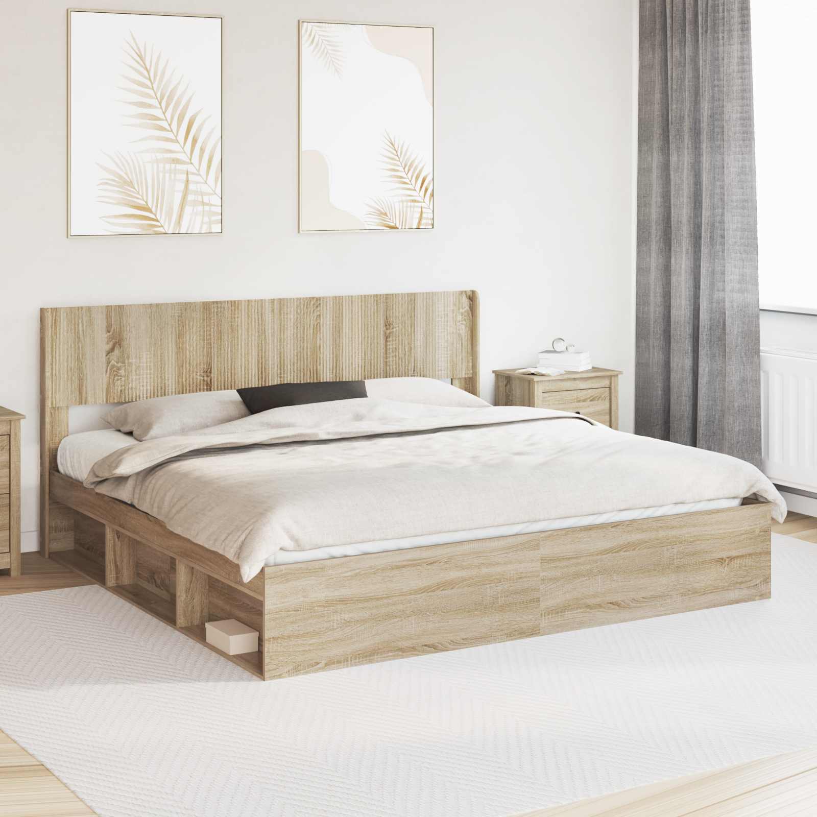 vidaXL Headboard Sonoma Oak PB 1