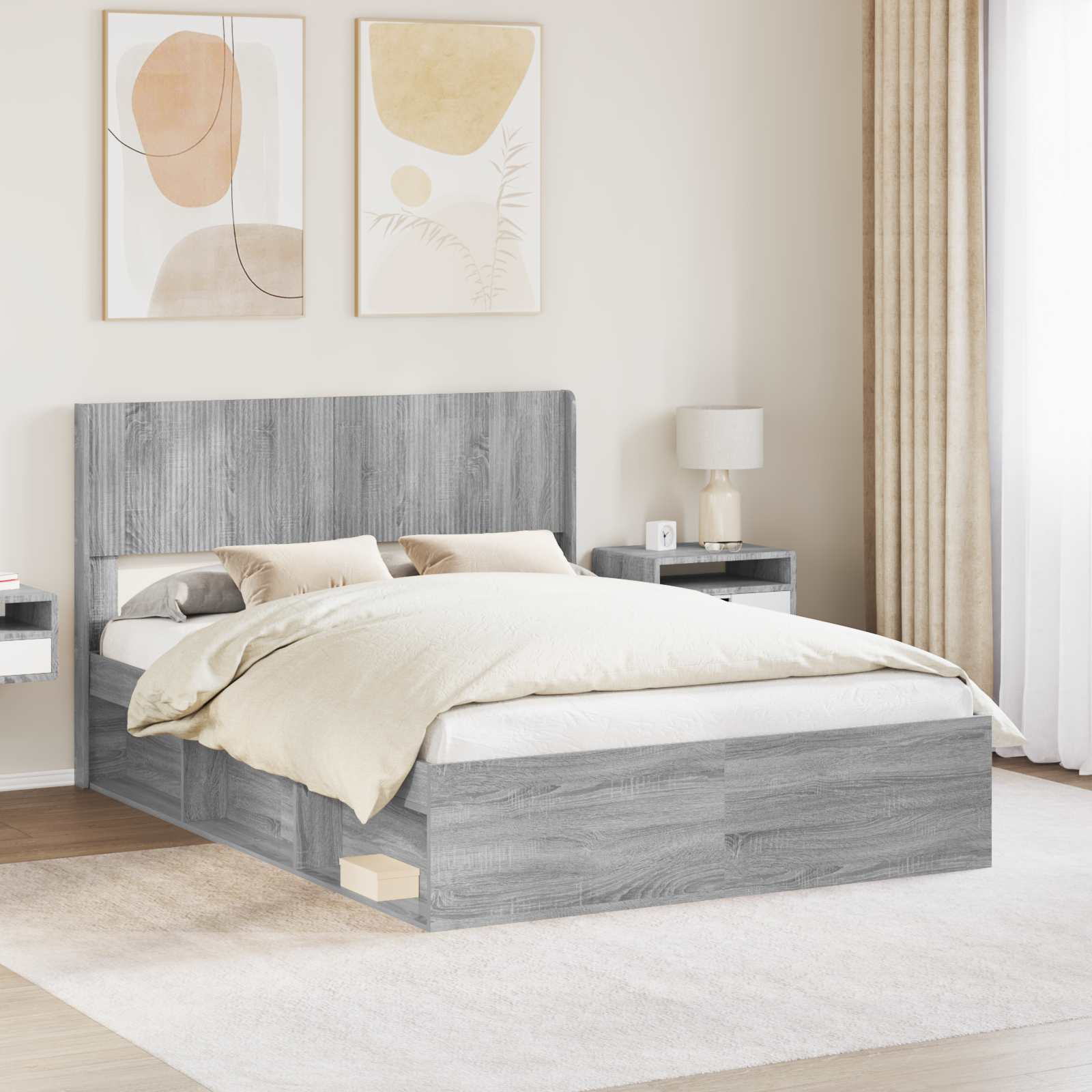 vidaXL Headboard Grey Sonoma PB 1
