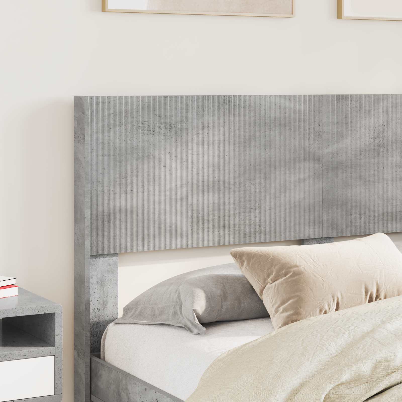 vidaXL Headboard Concrete Grey PB 3