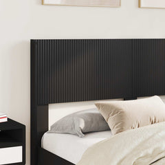 vidaXL Headboard Black PB 3
