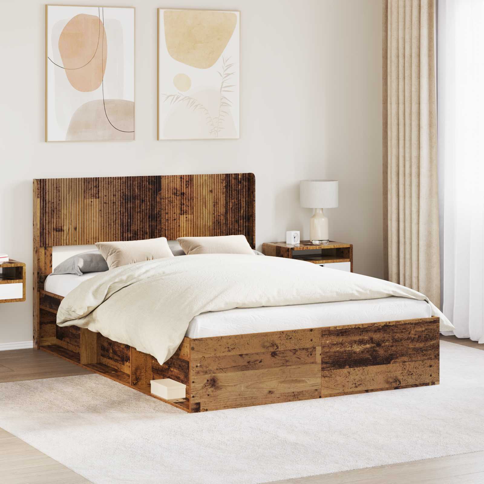 vidaXL Headboard Old Wood PB 1