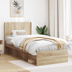 vidaXL Headboard Sonoma Oak PB 1