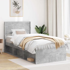 vidaXL Headboard Concrete Grey PB 1