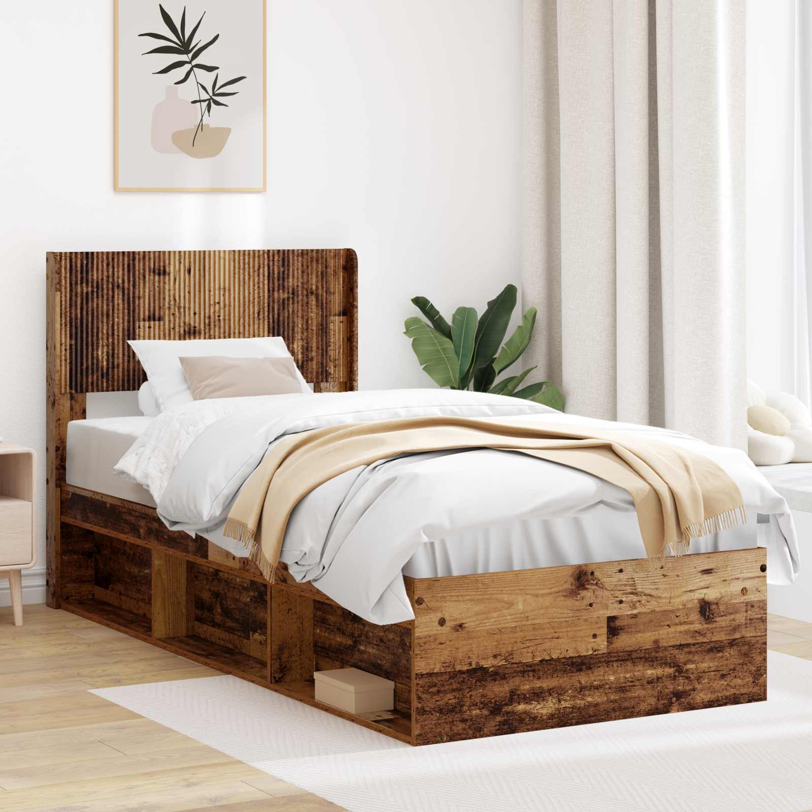 vidaXL Headboard Old Wood PB 1