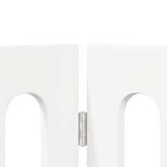 vidaXL Folding Pet Fence 2 pcs White 100.5 x 38 x 70 cm 5