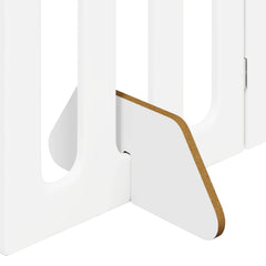 vidaXL Folding Pet Fence 2 pcs White 100.5 x 38 x 70 cm 6