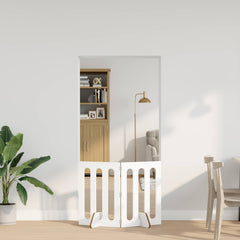 vidaXL Folding Pet Fence 2 pcs White 100.5 x 38 x 70 cm 1