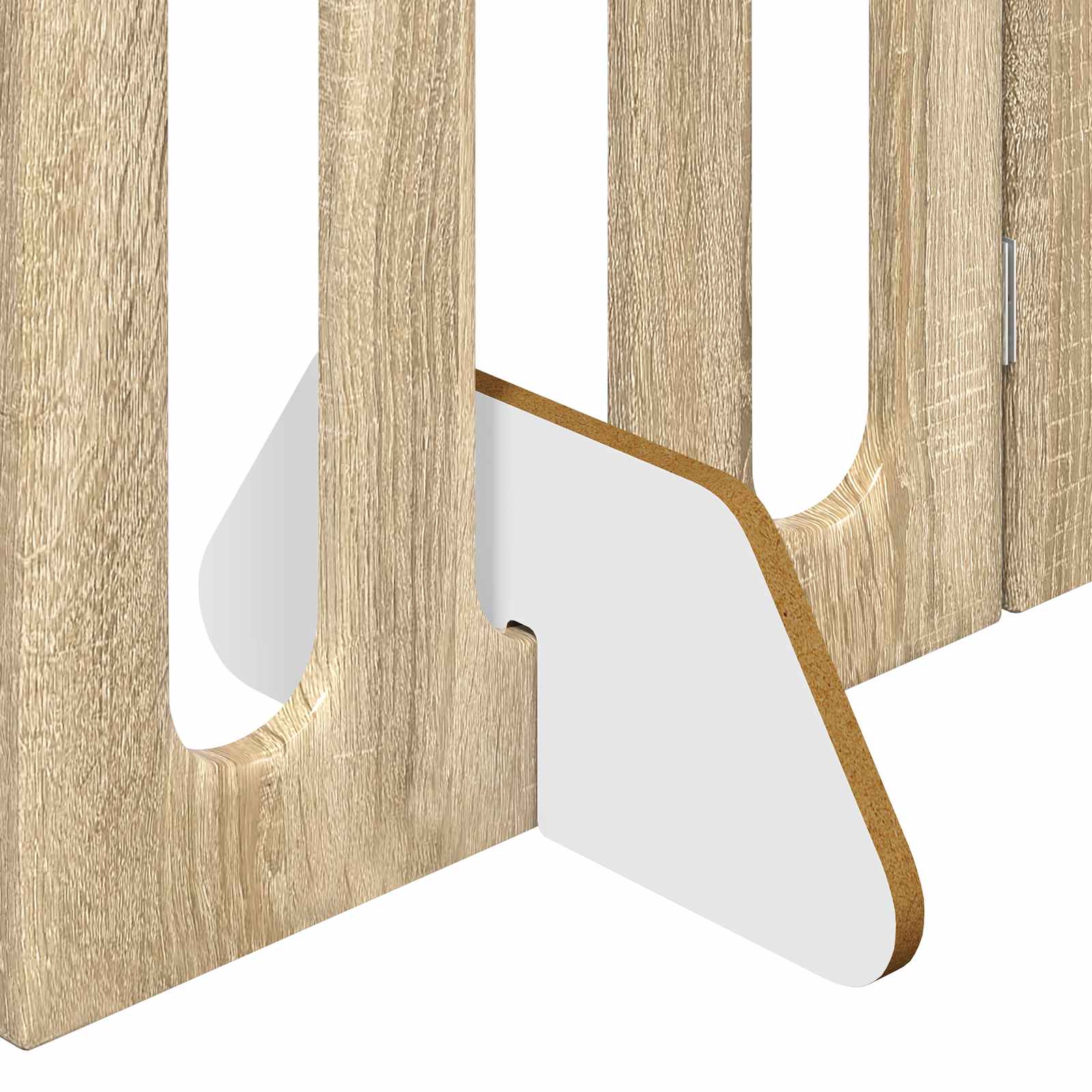 vidaXL Folding Pet Fence 2 pcs Sonoma Oak 100.5 x 38 x 70 cm 6