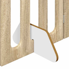 vidaXL Folding Pet Fence 2 pcs Sonoma Oak 100.5 x 38 x 70 cm 6
