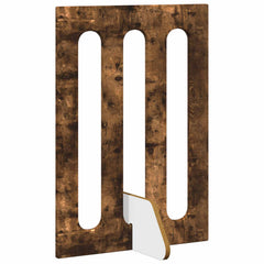 vidaXL Folding Pet Fence 2 pcs Smoked Oak 100.5 x 38 x 70 cm 4