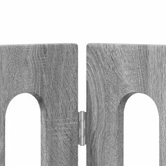 vidaXL Folding Pet Fence 2 pcs Grey Sonoma 100.5 x 38 x 70 cm 5