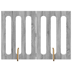 vidaXL Folding Pet Fence 2 pcs Grey Sonoma 100.5 x 38 x 70 cm 2