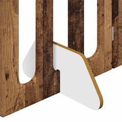 vidaXL Folding Pet Fence 2 pcs Oak Wood 100.5 x 38 x 70 cm 6