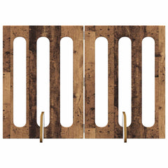 vidaXL Folding Pet Fence 2 pcs Oak Wood 100.5 x 38 x 70 cm 2