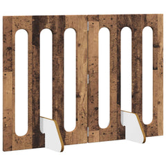 vidaXL Folding Pet Fence 2 pcs Oak Wood 100.5 x 38 x 70 cm 3