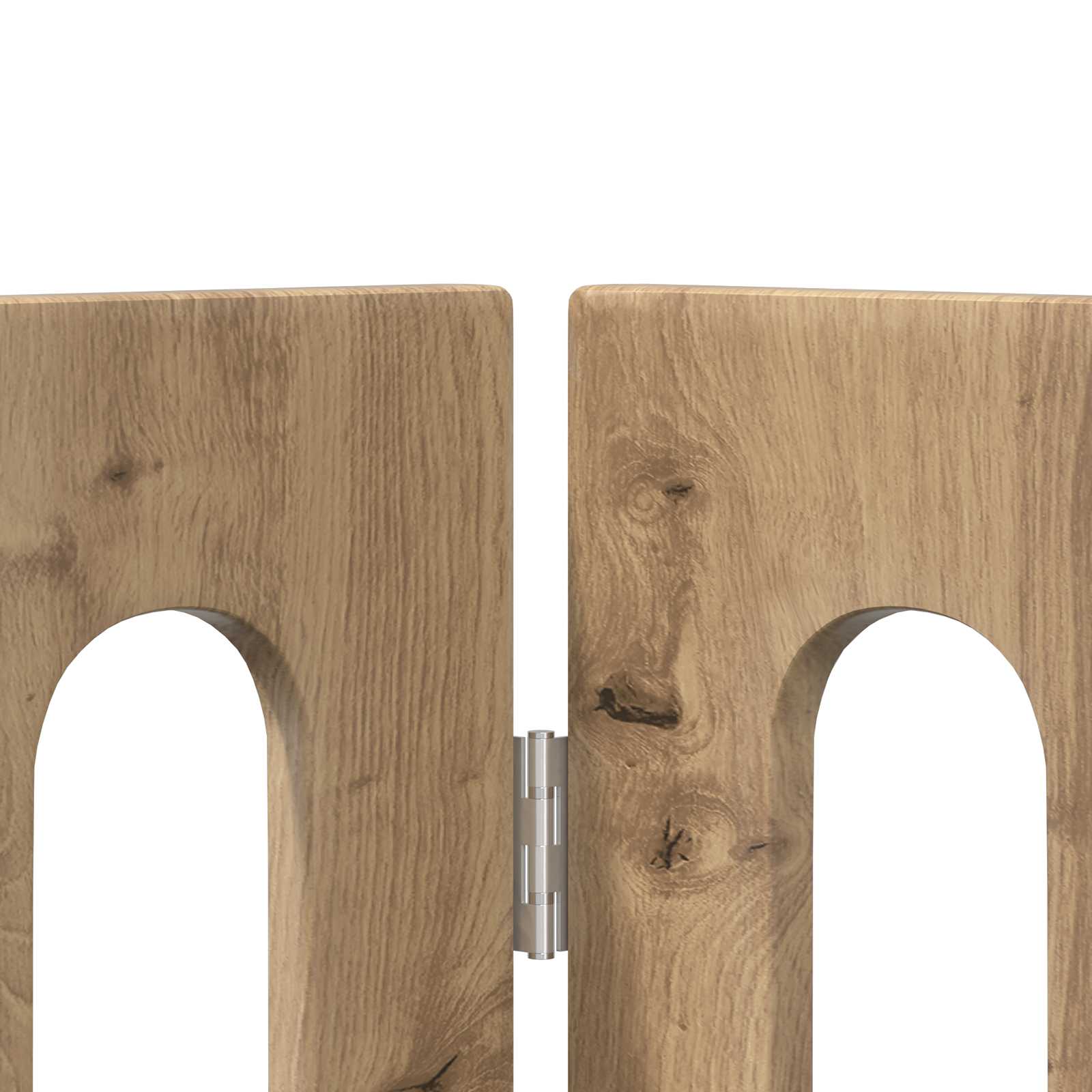 vidaXL Folding Pet Fence 2 pcs Artisan Oak 100.5 x 38 x 70 cm 5