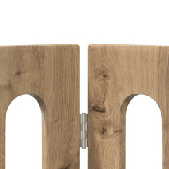 vidaXL Folding Pet Fence 2 pcs Artisan Oak 100.5 x 38 x 70 cm 5