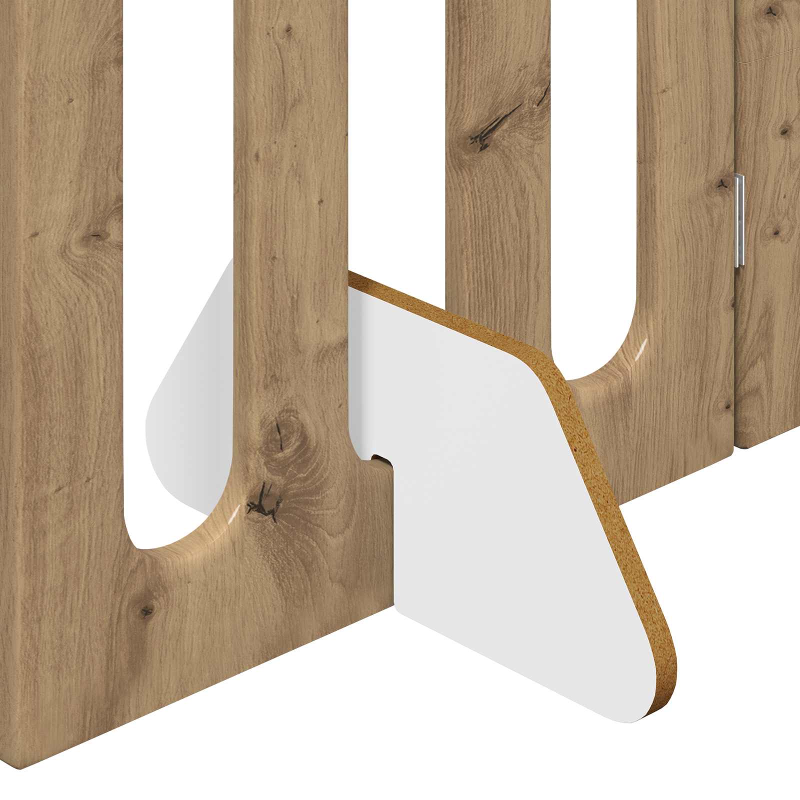 vidaXL Folding Pet Fence 2 pcs Artisan Oak 100.5 x 38 x 70 cm 6