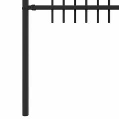 vidaXL Spike Arch Fence DRONTEN 200 x 150 cm Powder-Coated Steel Black 6
