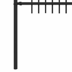 vidaXL Spike Arch Fence DRONTEN 200 x 166 cm Powder-Coated Steel Black 6