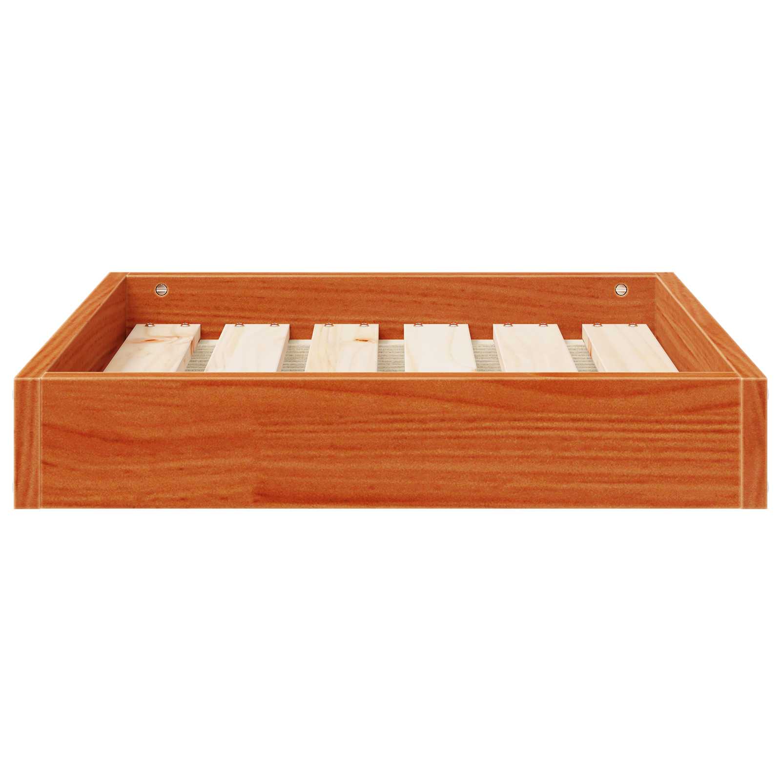 vidaXL Dog Bed Wax Brown 51.5 x 44 x 9 cm Solid Pine Wood 5