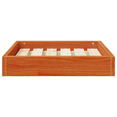 vidaXL Dog Bed Wax Brown 51.5 x 44 x 9 cm Solid Pine Wood 5