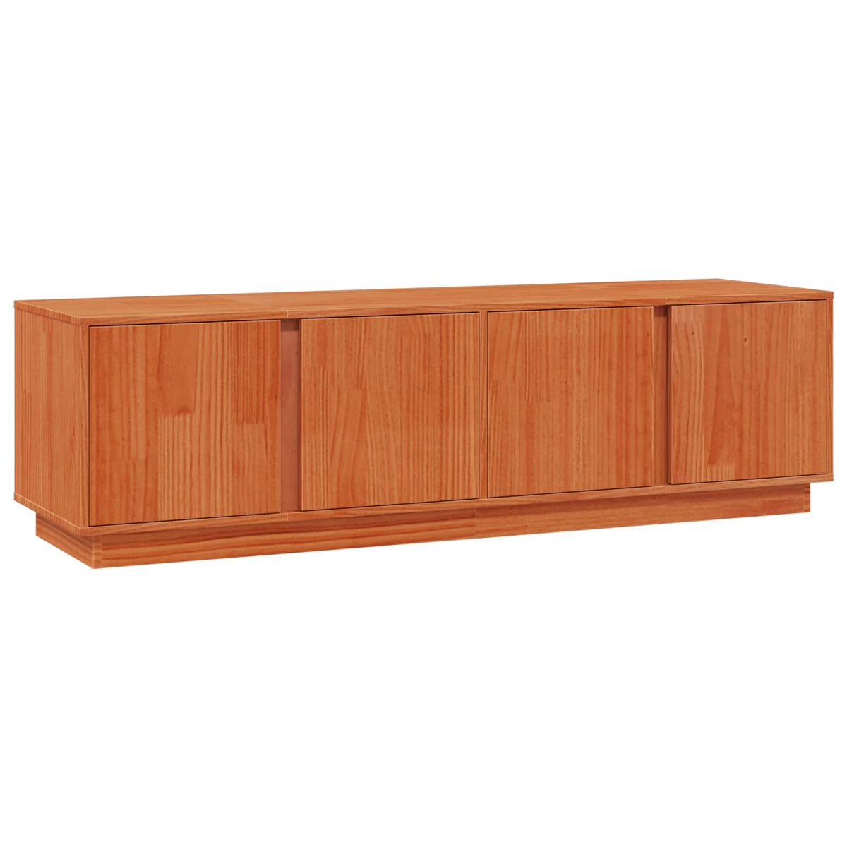 TV Cabinet 140x40x40 cm Solid Wood Pine Wax brown
