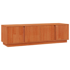 TV Cabinet 140x40x40 cm Solid Wood Pine Wax brown