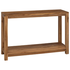 vidaXL Console Table Natural 110 x 35 x 75 cm Solid Teak Wood 1