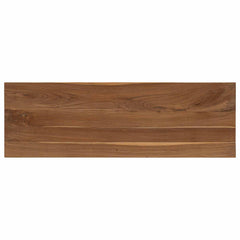 vidaXL Console Table Natural 110 x 35 x 75 cm Solid Teak Wood 4