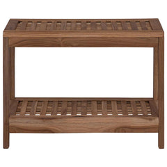vidaXL Bathroom Side Table Natural 60 x 30 x 45 cm Solid Teak Wood 3