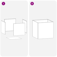 vidaXL Garden Planter Silver 20 x 20 x 20 cm Stainless Steel 6