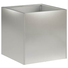 vidaXL Garden Planter Silver 20 x 20 x 20 cm Stainless Steel 2
