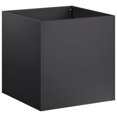 vidaXL Garden Planter 2 pcs Black 25 x 25 x 25 cm Cold-rolled Steel 3