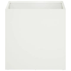 vidaXL Garden Planter White 35 x 35 x 35 cm Cold-rolled Steel 3