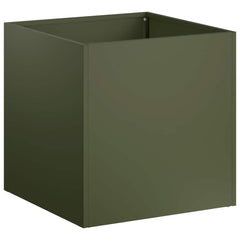 vidaXL Garden Planter 2 pcs Olive Green 45 x 45 x 45 cm 3