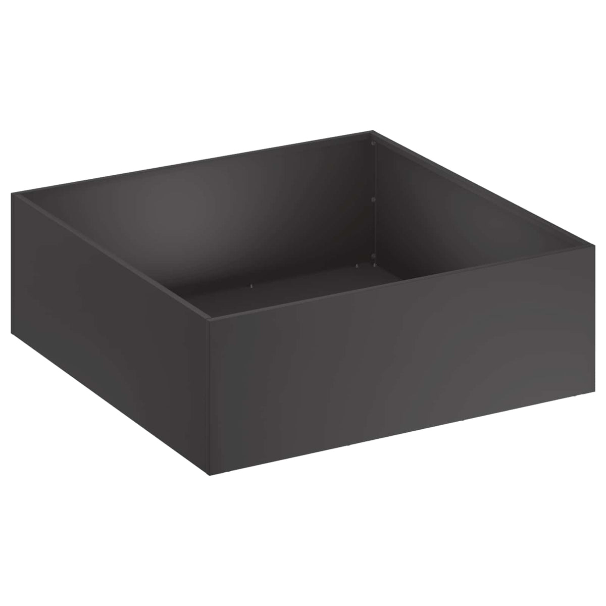 vidaXL Garden Planter Black 40 x 40 x 20 cm Cold-rolled Steel 2