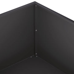 vidaXL Garden Planter 2 pcs Black 40 x 40 x 20 cm Cold-rolled Steel 6