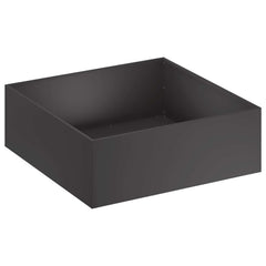 vidaXL Garden Planter 2 pcs Black 40 x 40 x 20 cm Cold-rolled Steel 3