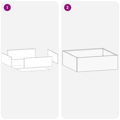 vidaXL Garden Planter Black 60 x 60 x 20 cm Cold-rolled Steel 6