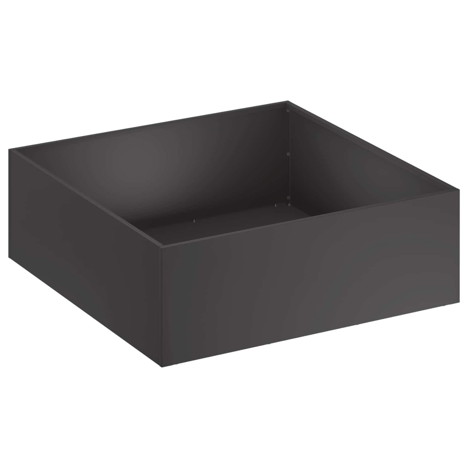 vidaXL Garden Planter Black 60 x 60 x 20 cm Cold-rolled Steel 2