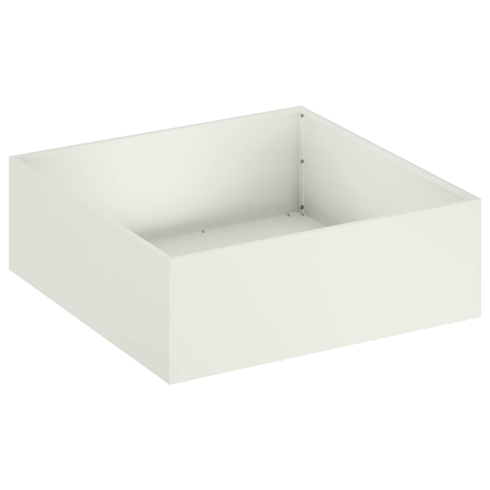 vidaXL Garden Planter 2 pcs White 60 x 60 x 20 cm Cold-rolled Steel 3