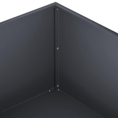 vidaXL Garden Planter 2 pcs Anthracite 60 x 60 x 20 cm 6