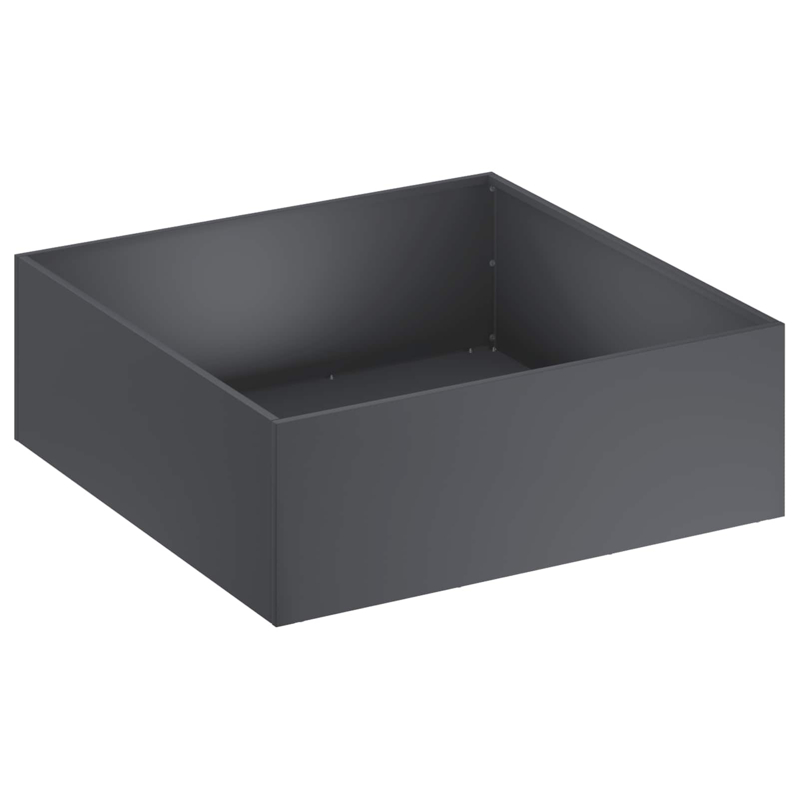 vidaXL Garden Planter 2 pcs Anthracite 60 x 60 x 20 cm 3