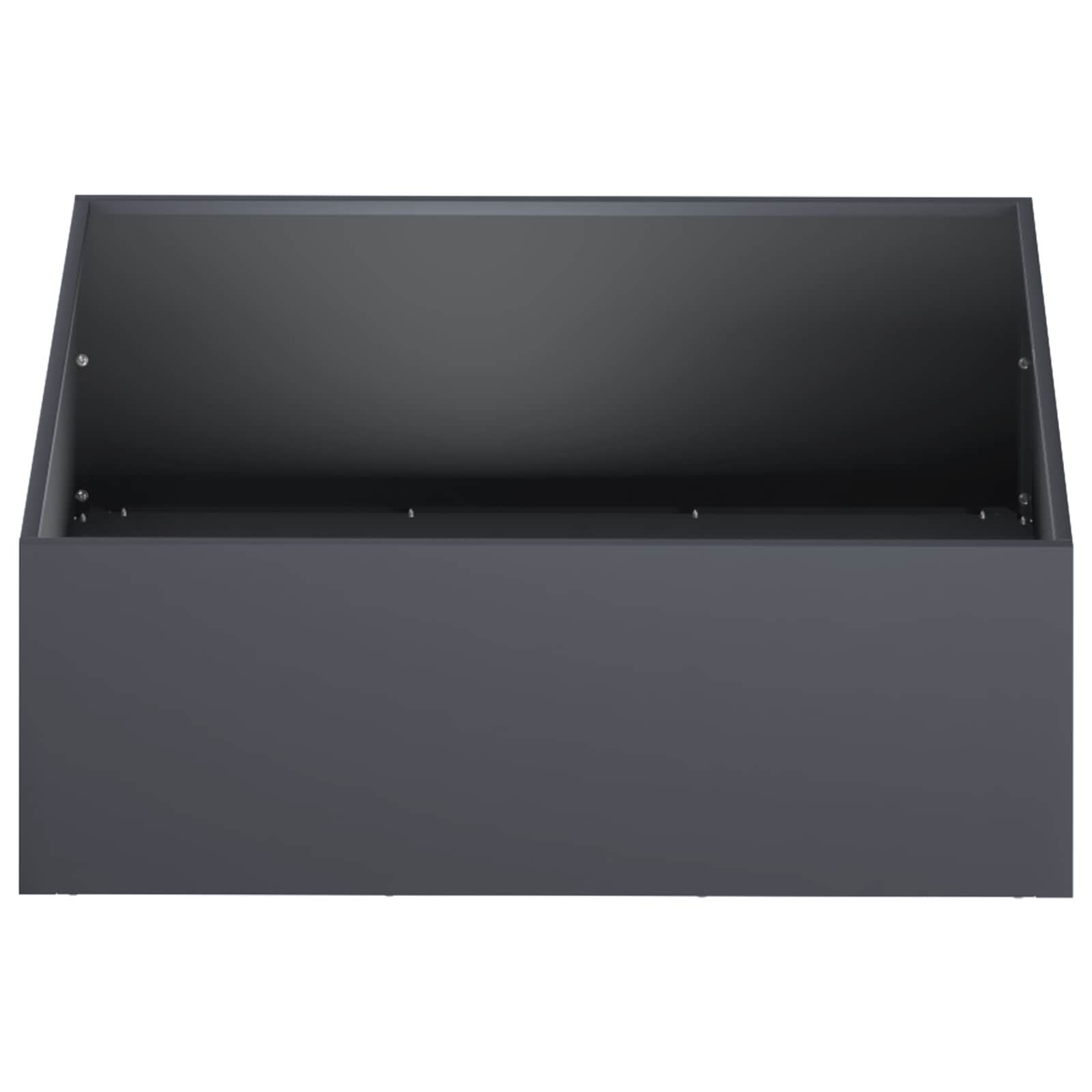 vidaXL Garden Planter 2 pcs Anthracite 60 x 60 x 20 cm 4