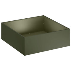 vidaXL Garden Planter 2 pcs Olive Green 60 x 60 x 20 cm 3