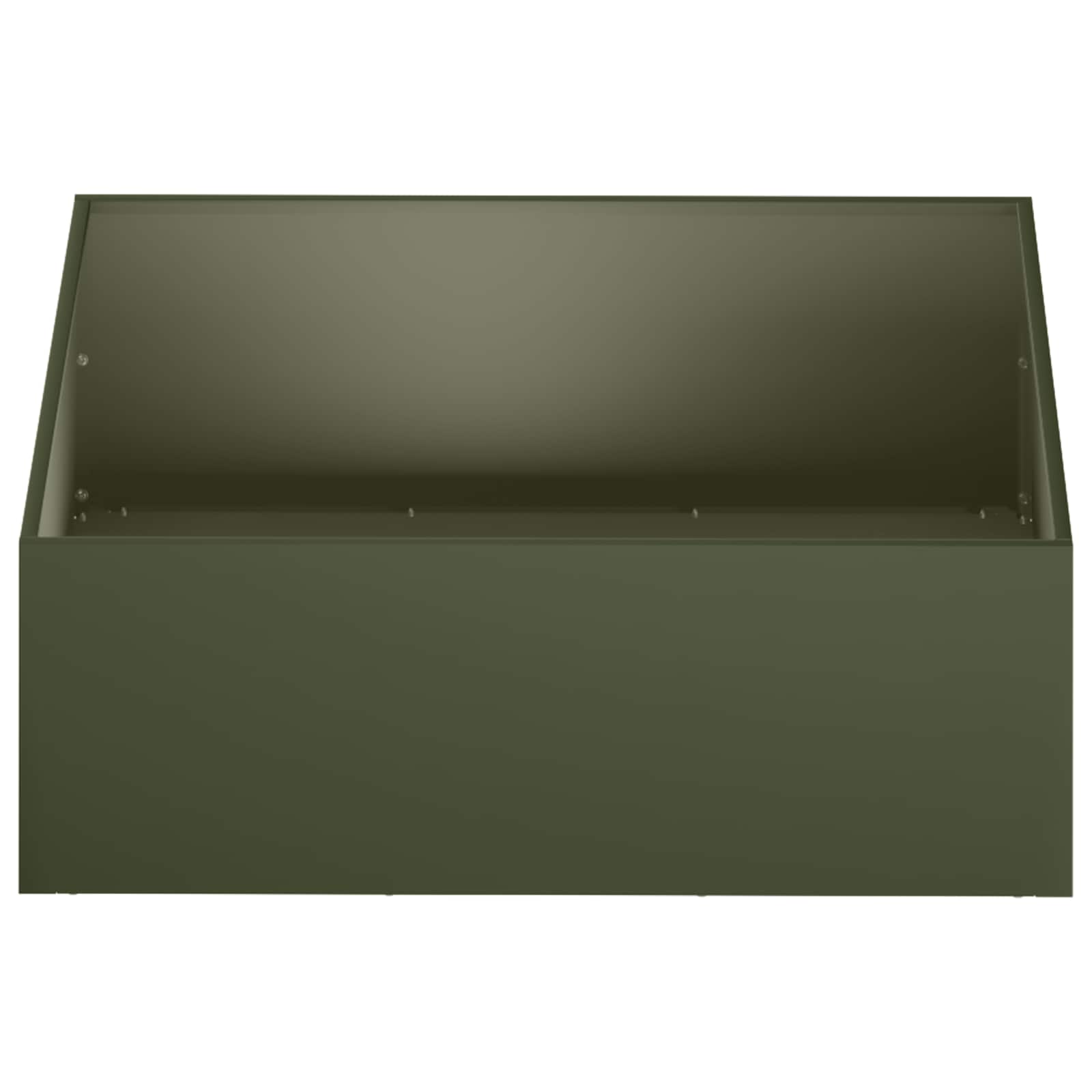 vidaXL Garden Planter 2 pcs Olive Green 60 x 60 x 20 cm 4