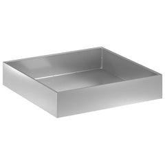 vidaXL Garden Planter Silver 100 x 100 x 20 cm Galvanised Steel 2