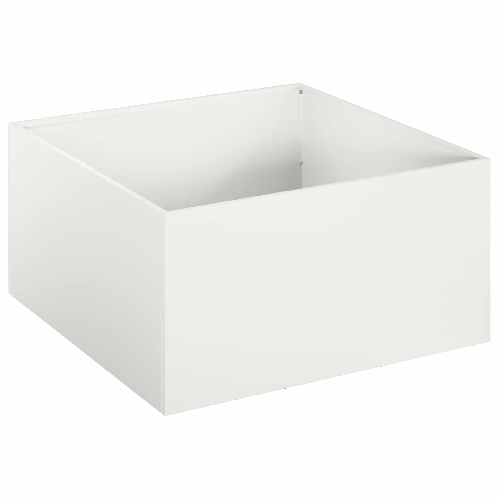 vidaXL Garden Planter White 40 x 40 x 30 cm Cold-rolled Steel 2
