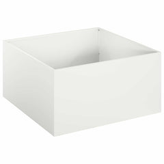 vidaXL Garden Planter White 40 x 40 x 30 cm Cold-rolled Steel 2
